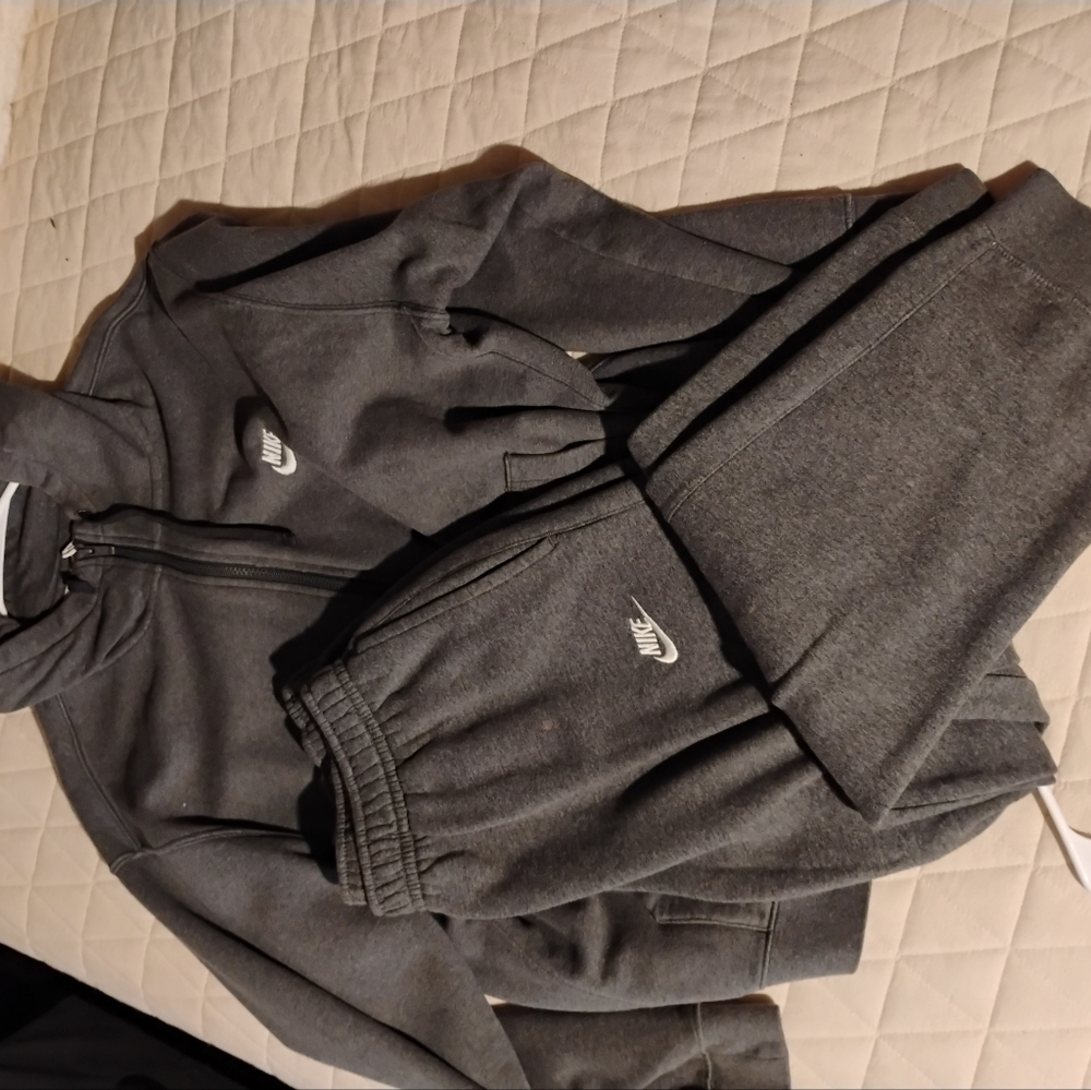 Nike Charcoal Hoodie and Jogger Set